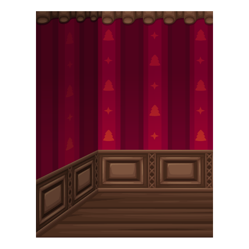 Christmas Left Red Room Panel