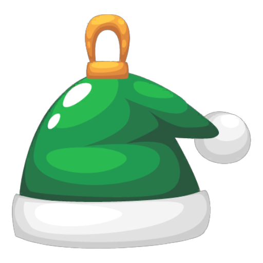 Christmas Premium Green Santa Hat Bauble