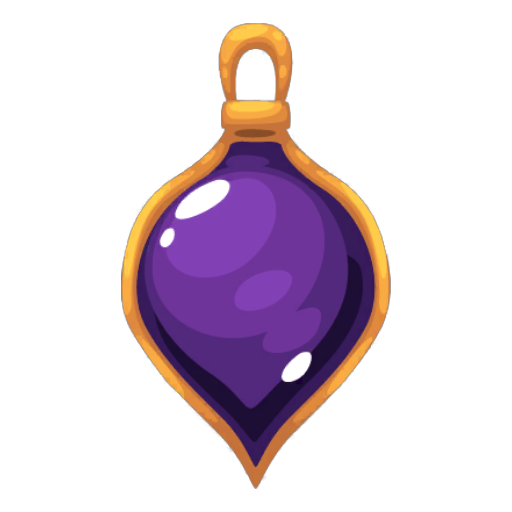 Christmas Premium Purple Crystal Bauble