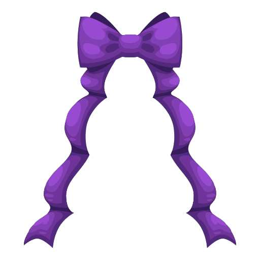 Christmas Purple Tree Ribbon