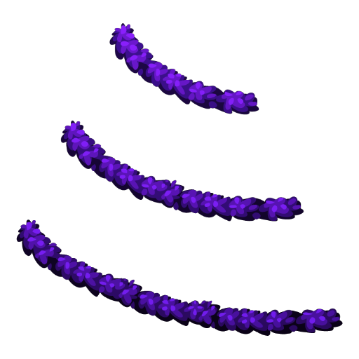 Christmas Purple Tree Tinsel