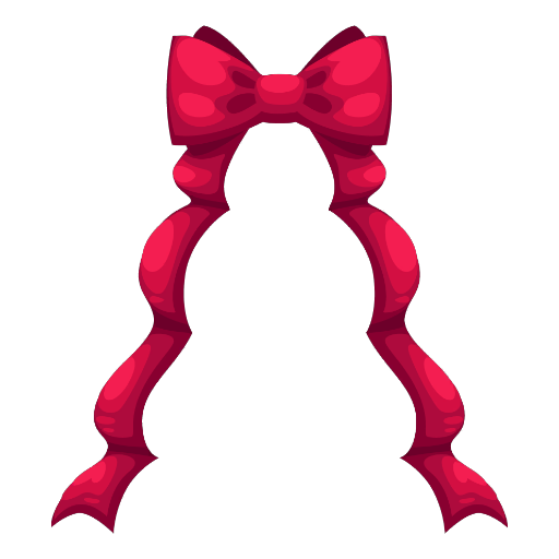 Christmas Red Tree Ribbon
