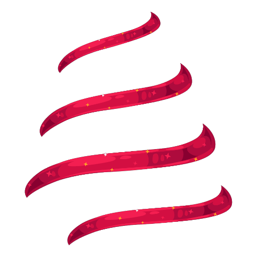 Christmas Red Tree Tie
