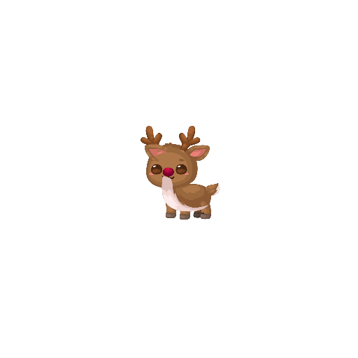 Christmas Reindeer Petling