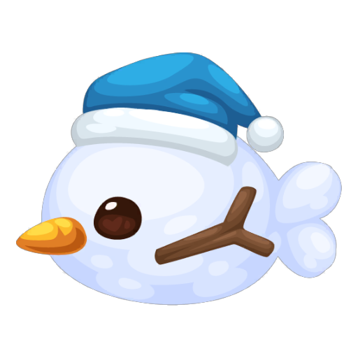 Christmas Snowman Fish