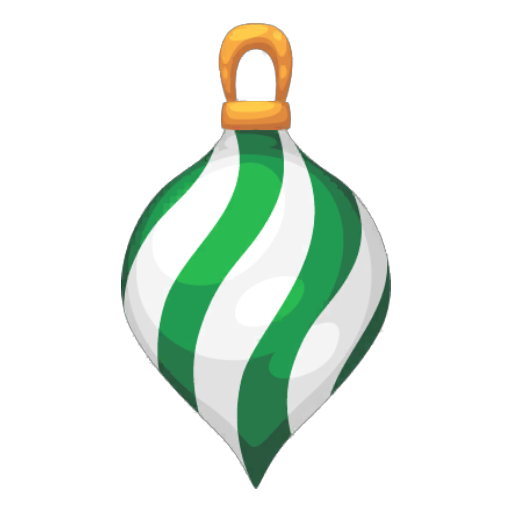 Christmas Spiral Green Bauble