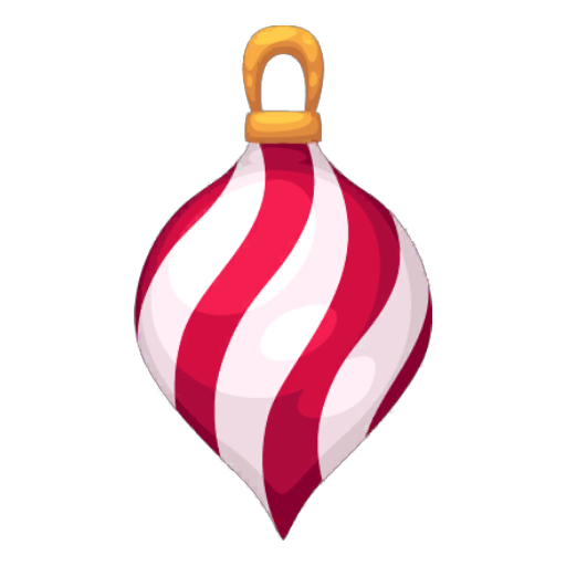 Christmas Spiral Red Bauble