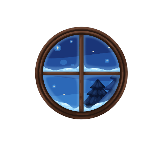 Christmas Workshop Circle Window