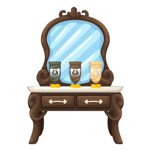 Classic Brown Wig Dye Table