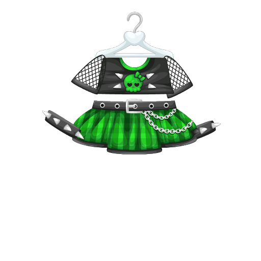 Classic Rocker Green Girl Dress