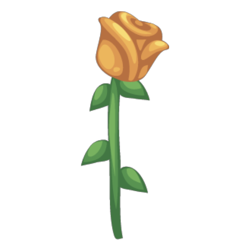 Classic Valentines Boy Gold Rose