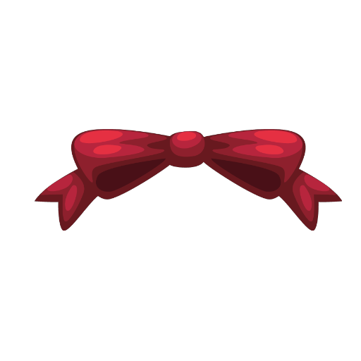 Classic Valentines Girl Red Bow