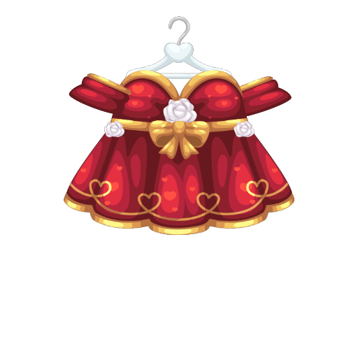 Classic Valentines Girl Red Dress