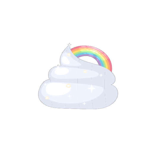 Cloudy Rainbow Poo