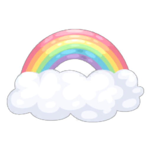 Cloudy Rainbow Shelf