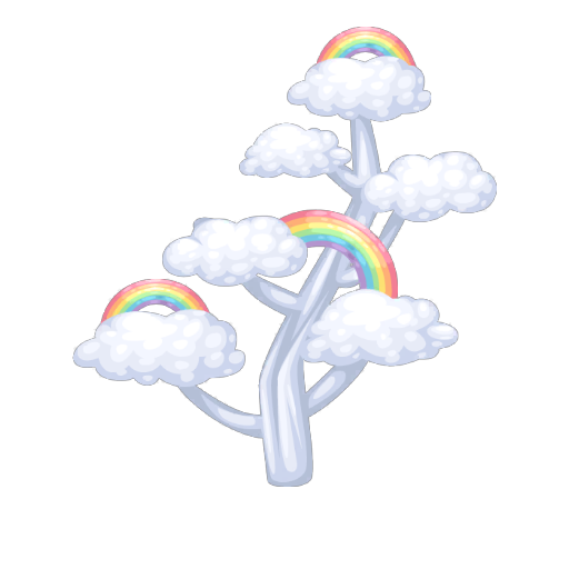 Cloudy Rainbow Tree