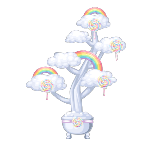Cloudy Rainbow Tree Bonsai