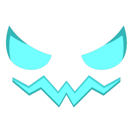 Cool Pumpkin Blue Face