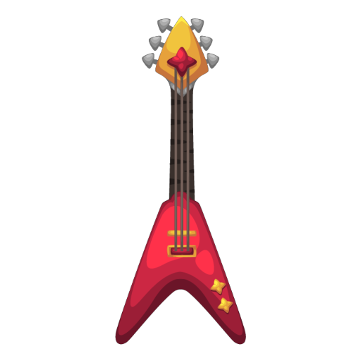 Cool Red Electric Guitar