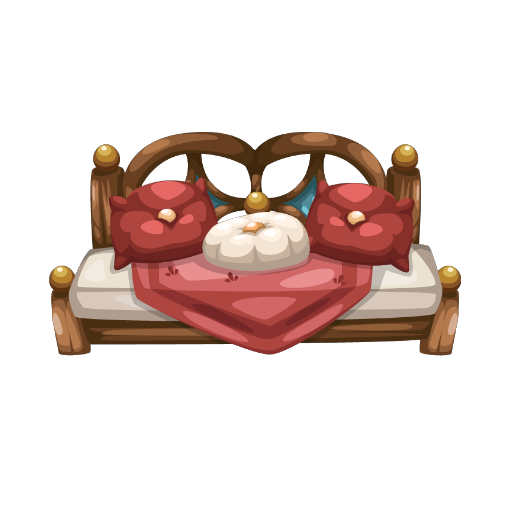 Cottage Red Bed