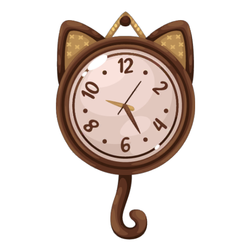 Cozy Cat Clock