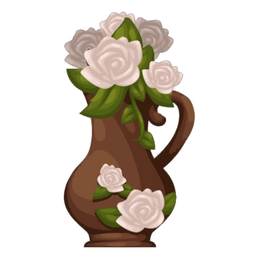 Cozy White Flowers Vase