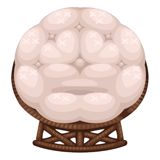 Cozy White Stool