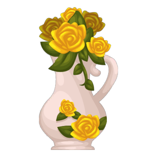 Cozy Yellow Flowers Vase
