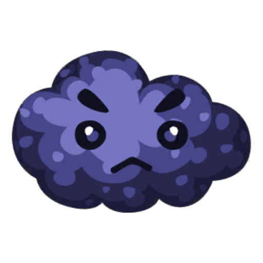 Cute Angry Cloud