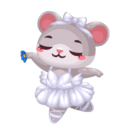 Cute Ballerina Mouse