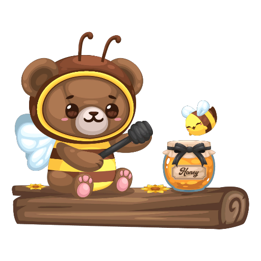 Cute Bee Bear