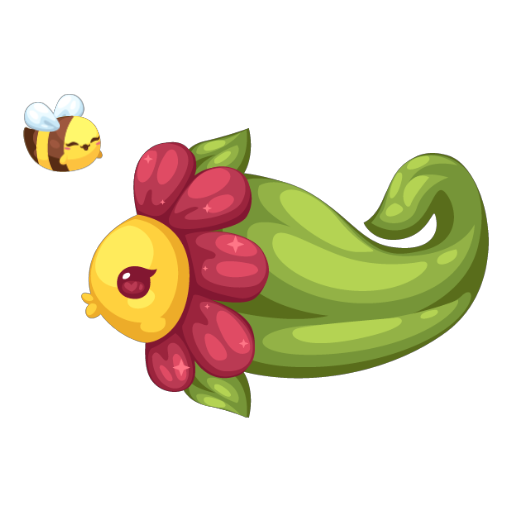 Cute Bee Flower Fish