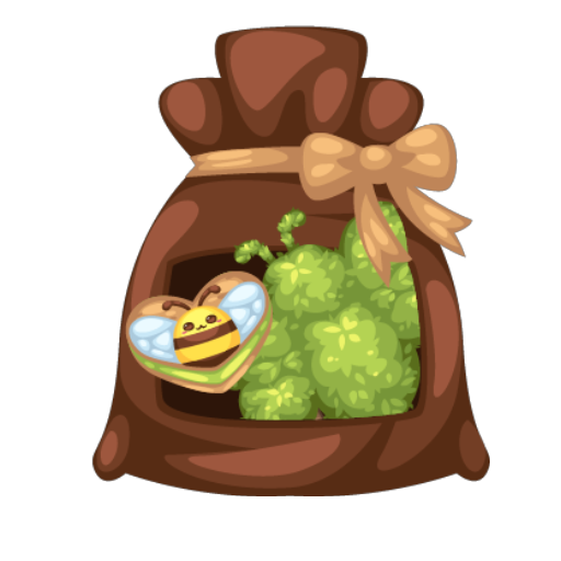 Cute Bee Green Tree Seed