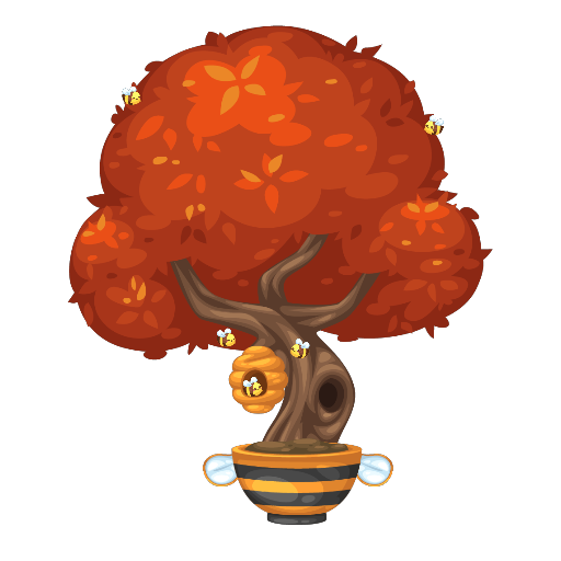 Cute Bee Hive Tree Bonsai