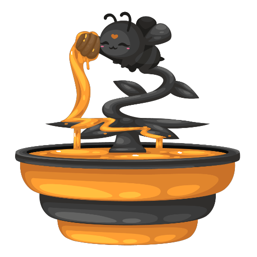 Cute Bee Honey Fountain
