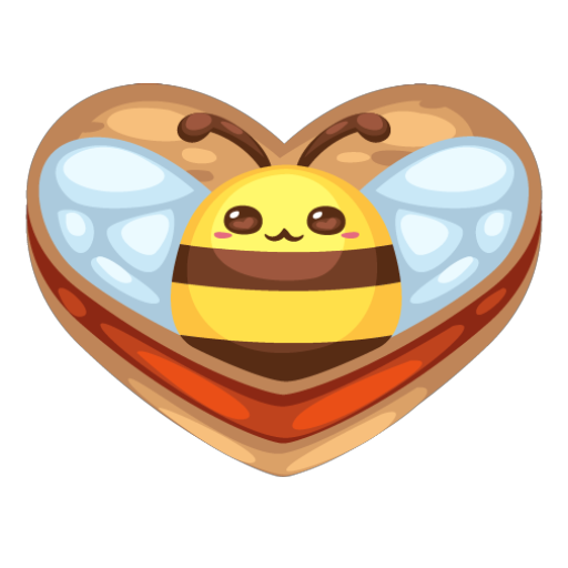 Cute Bee Red Cookie