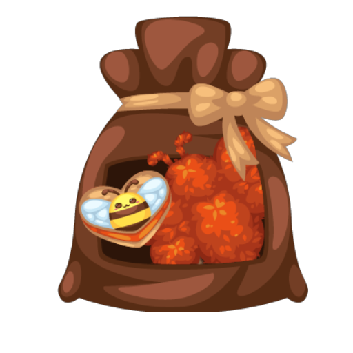 Cute Bee Red Tree Seed