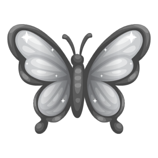 Cute Black Butterfly