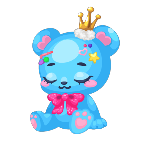 Cute Blue Bear Plushie