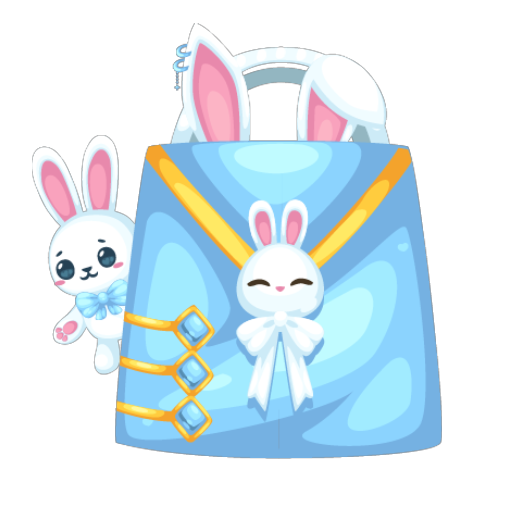 Cute Blue Bunny King Outfit Bundle