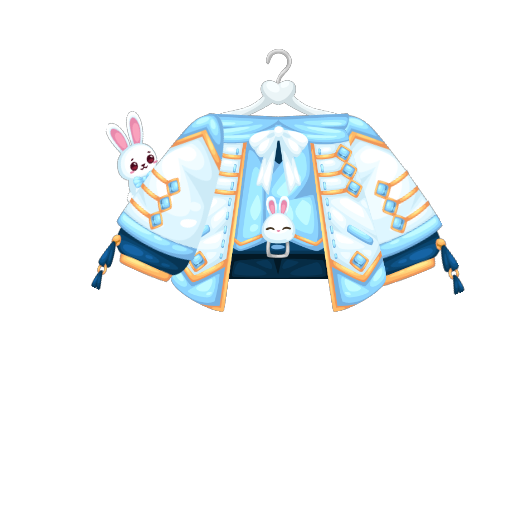 Cute Blue Bunny King Top