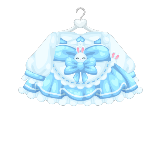 Cute Blue Bunny Queen Dress