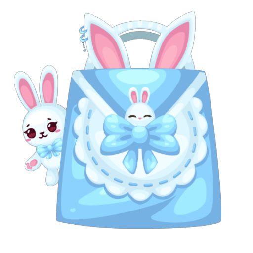 Cute Blue Bunny Queen Outfit Bundle