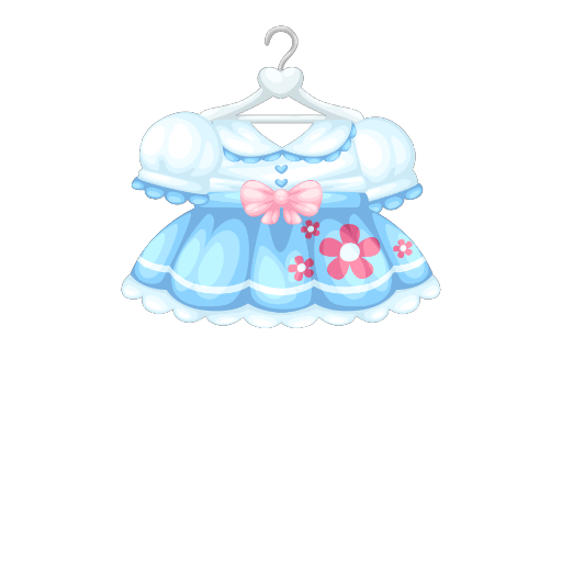 Cute Blue Easter Girl Dress