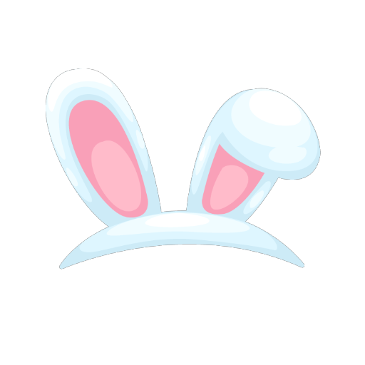 Cute Blue Easter Girl Ears