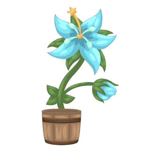 Cute Blue Flower Bonsai