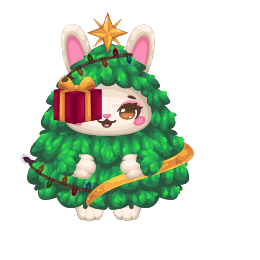 Cute Bunny Christmas Tree