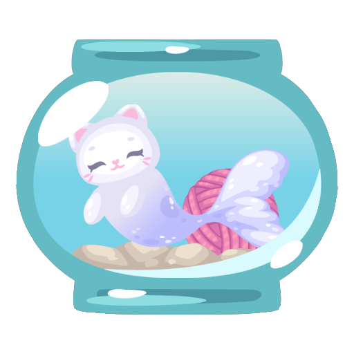 Cute Cat Mermaid Bowl Hat