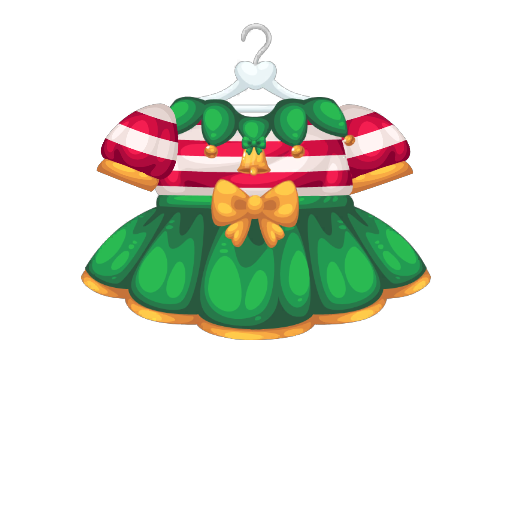Cute Christmas Girl Elf Dress