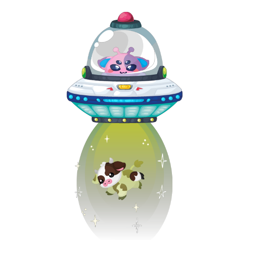 Cute Cow Abduction Hat